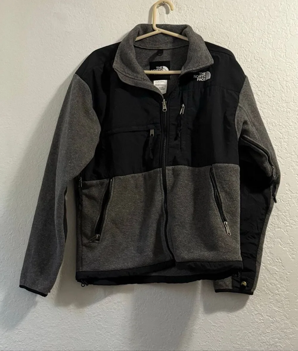 The North Face Men’s Polartec Denali Gray Full Zip Jacket Sz M